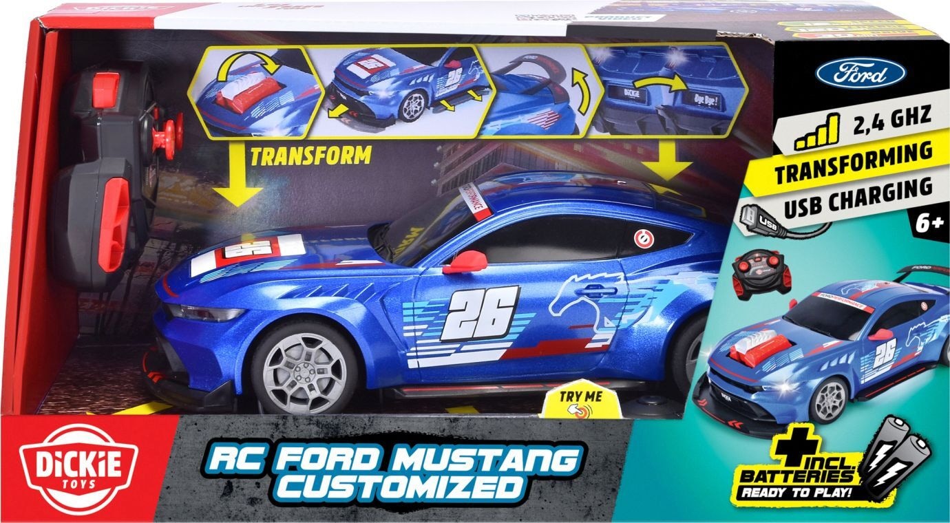 RC Ford Mustang Customized, Try Me, RTR - SIMBA - SIMBA 201105014 Produktfoto - SIMBA - RC Ford Mustang Customized, Try Me, RTR - Modell SIMBA 201105014