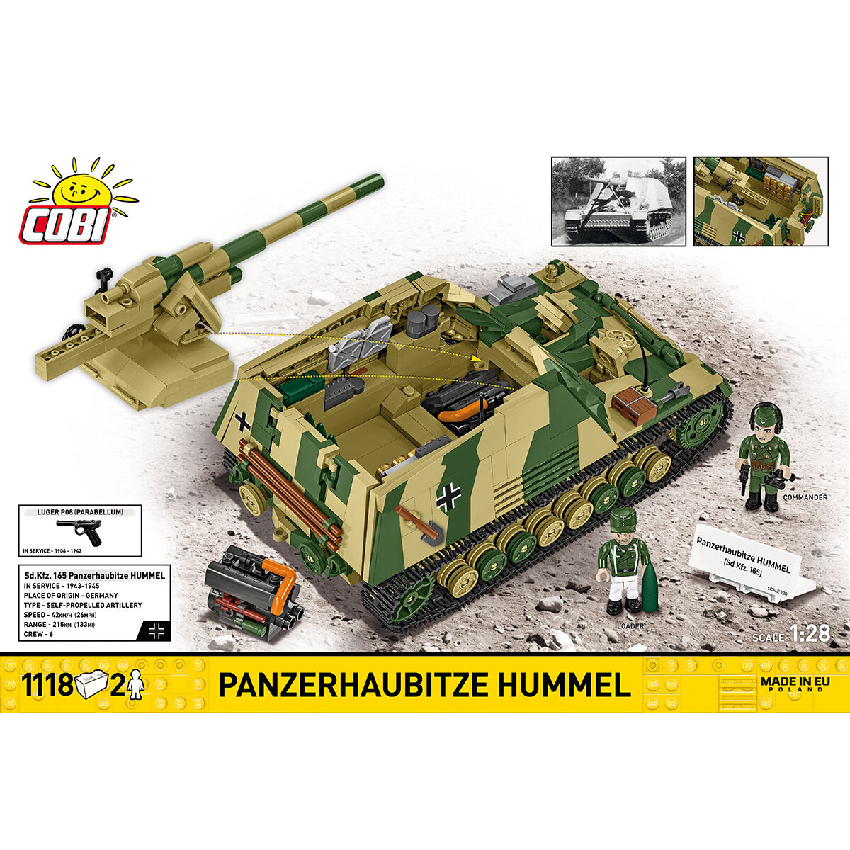 COBI 2663 - Panzerhaubitze HUMMEL Sdkfz165165) - Bild 4