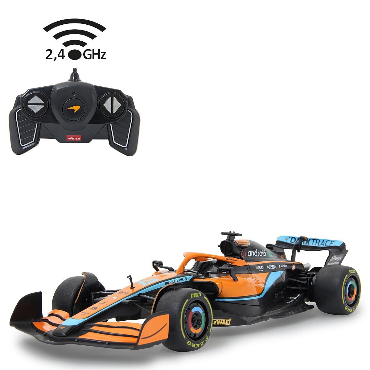 JAMARA McLaren MCL36 1:18 orange 2,4GHz ab 6 Jahren JAMARA McLaren MCL36 1:18 orange 2,4GHz ab 6 Jahren