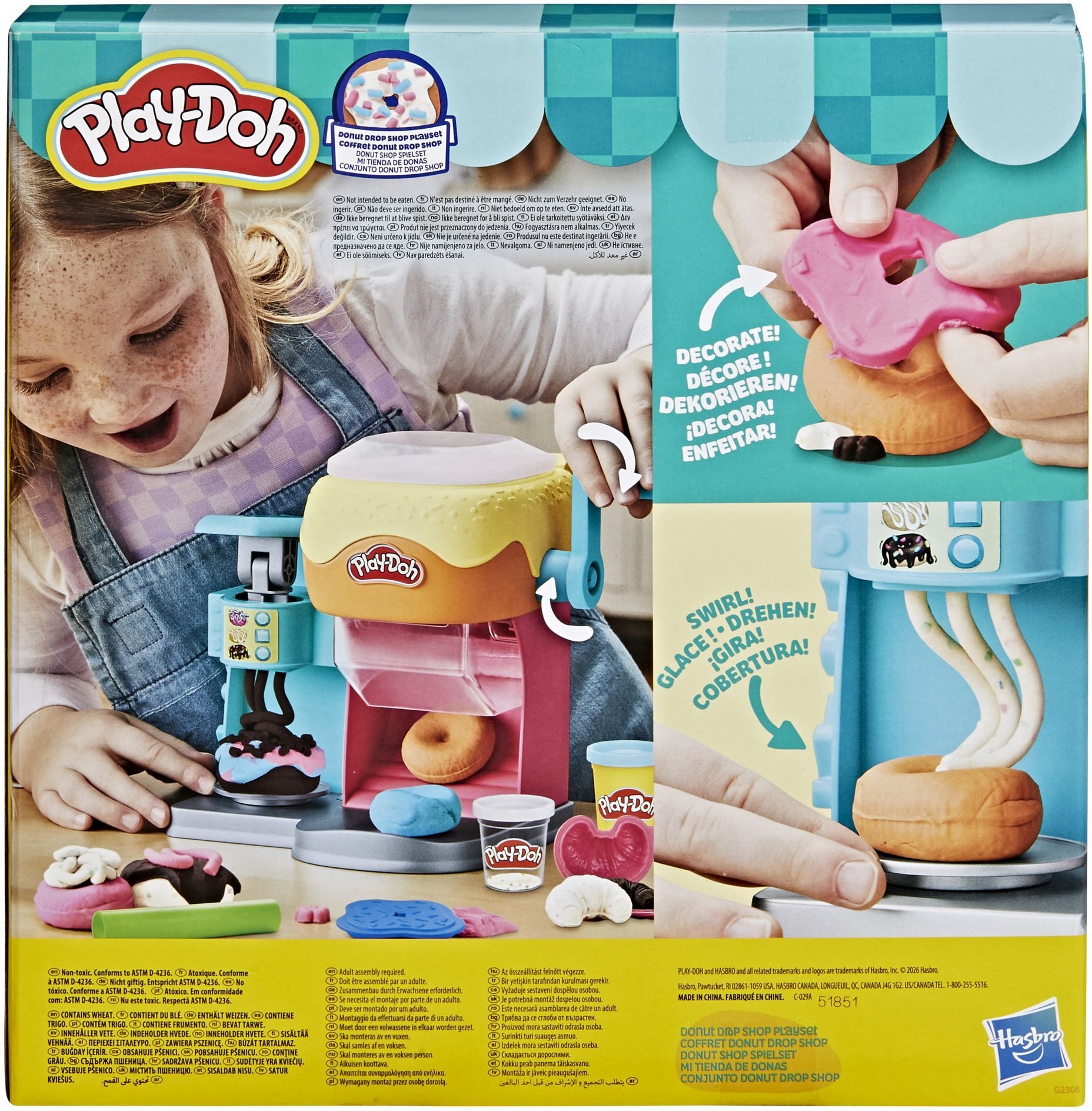 Produktfoto - Hasbro - Play-Doh Donut Bakery Playset - Modell HASBRO G23085L0 Produktbild fuer Online-Shop