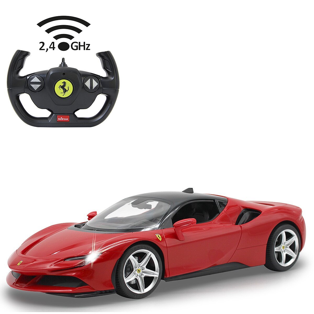 JAMARA Ferrari SF90 Stradale 1:14 rot 2,4GHz ab 6 Jahren JAMARA Ferrari SF90 Stradale 1:14 rot 2,4GHz ab 6 Jahren
