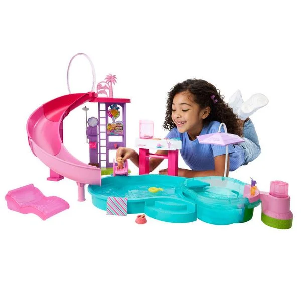 Barbie® Traumpool Spielset mit Rutsche
