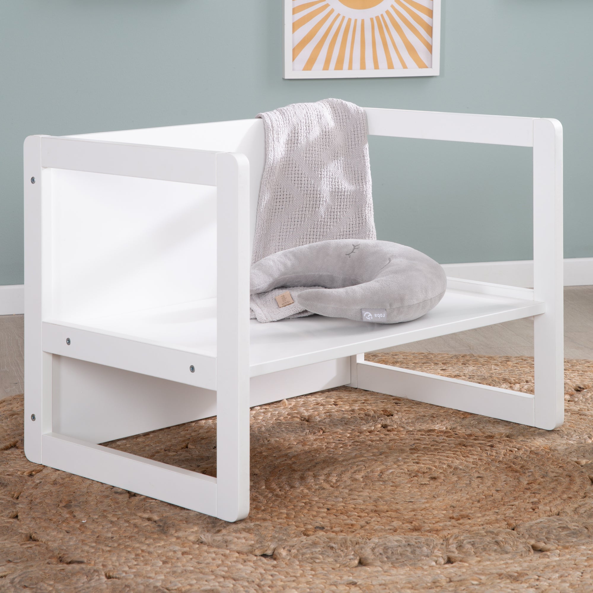 Roba 450004WE Kindersitzgruppe 3in1 weiß – Spielmöbel - Bild 12 Roba 450004WE Kindersitzgruppe 3in1 weiß – Spielmöbel - Produktbild 12