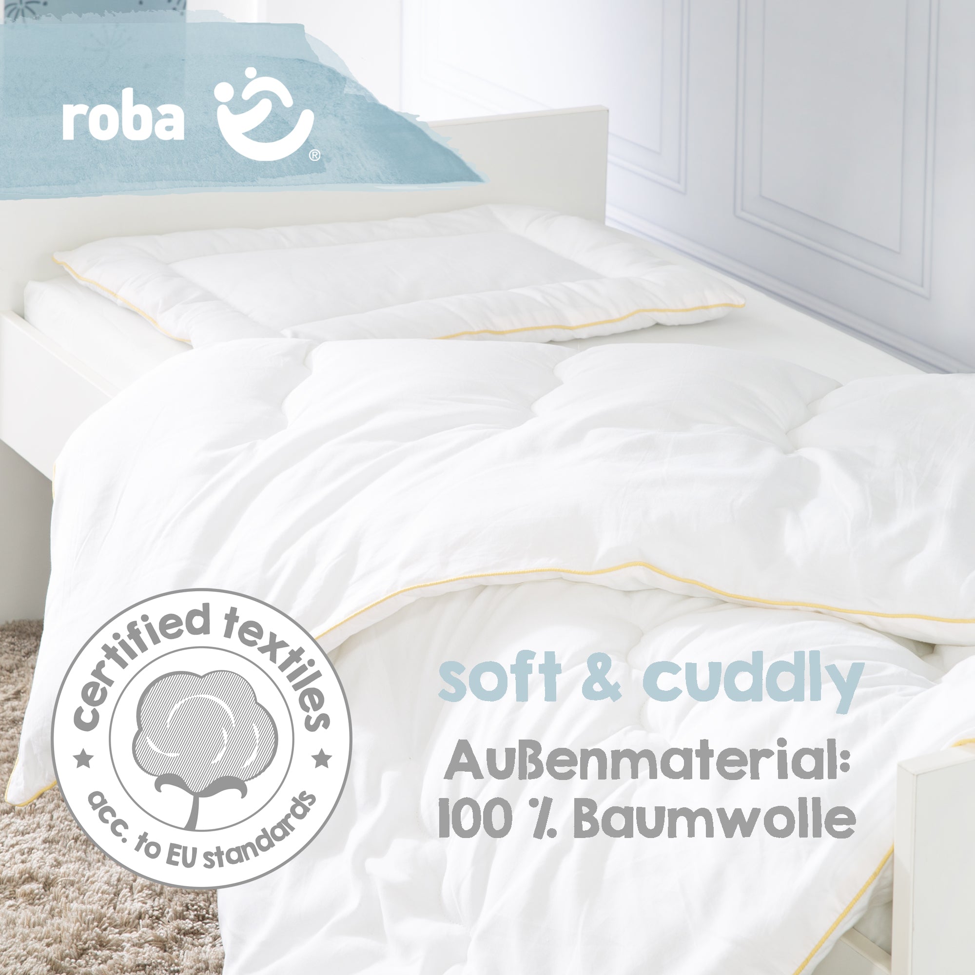 Roba 0290 Bettinlett weiß – Bettenzubehör - Bild 6 Roba 0290 Bettinlett weiß – Bettenzubehör - Produktbild 6