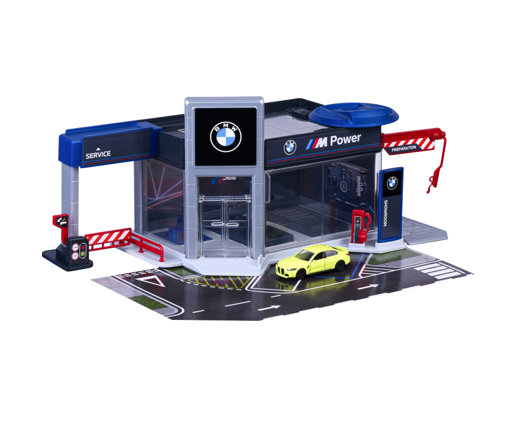 Majorette BMW Showroom Set + 1 Vehicle Majorette BMW Showroom Set + 1 Vehicle