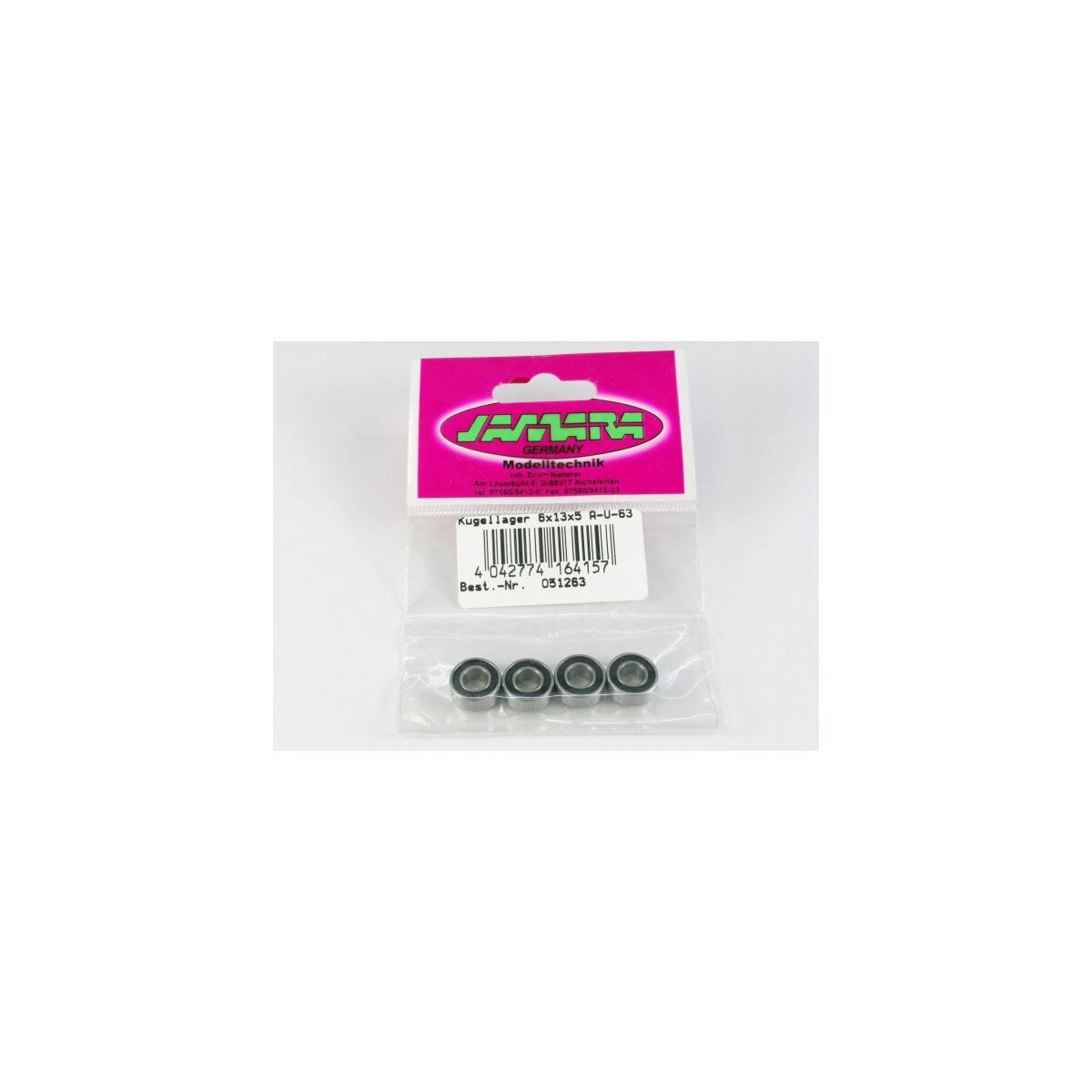 JAMARA Kugellager 6x13x5 VE4 A- U-63/GTP HN JAMARA Kugellager 6x13x5 VE4 A- U-63/GTP HN