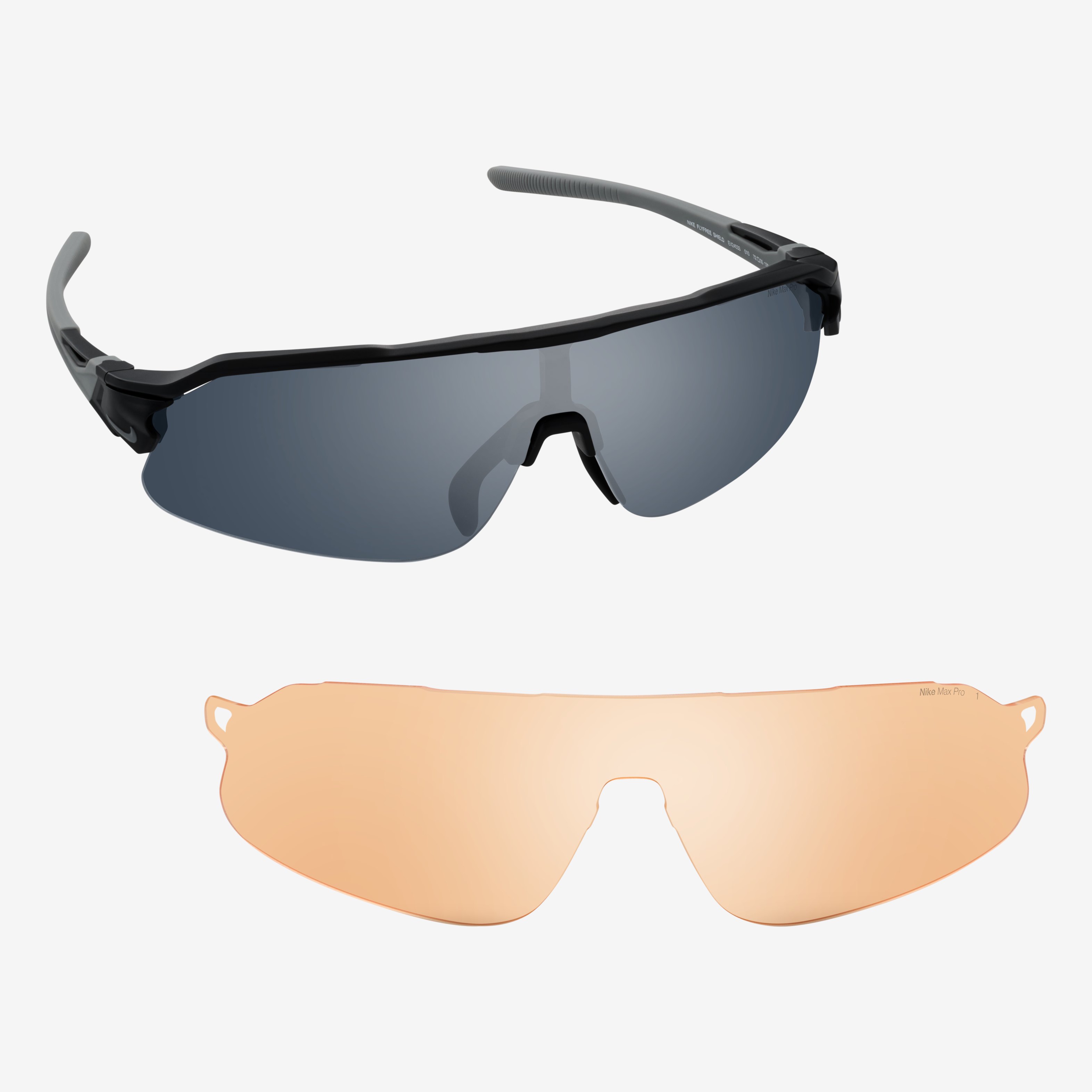 Nike 4008026/BG Sonnenbrille Flyfree Shield - Schwarz / Grau - Bild 4 Nike 4008026/BG Sonnenbrille Flyfree Shield - Schwarz / Grau - Bild 4