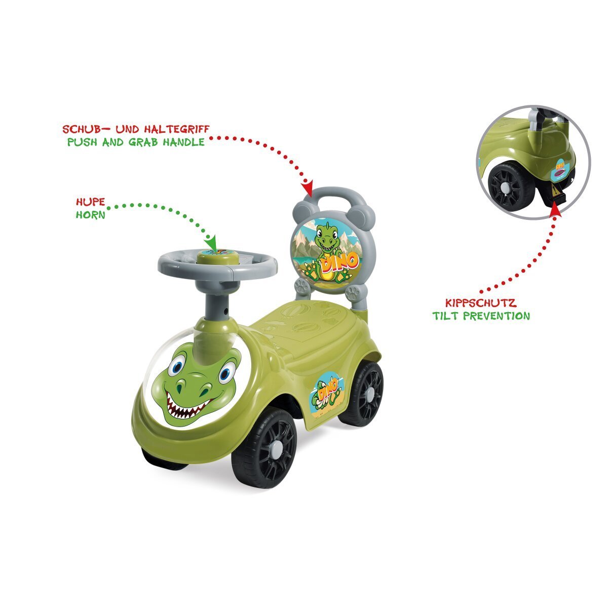JAMARA Rutscher Dino 2in1 ab 12 Monaten JAMARA Rutscher Dino 2in1 ab 12 Monaten