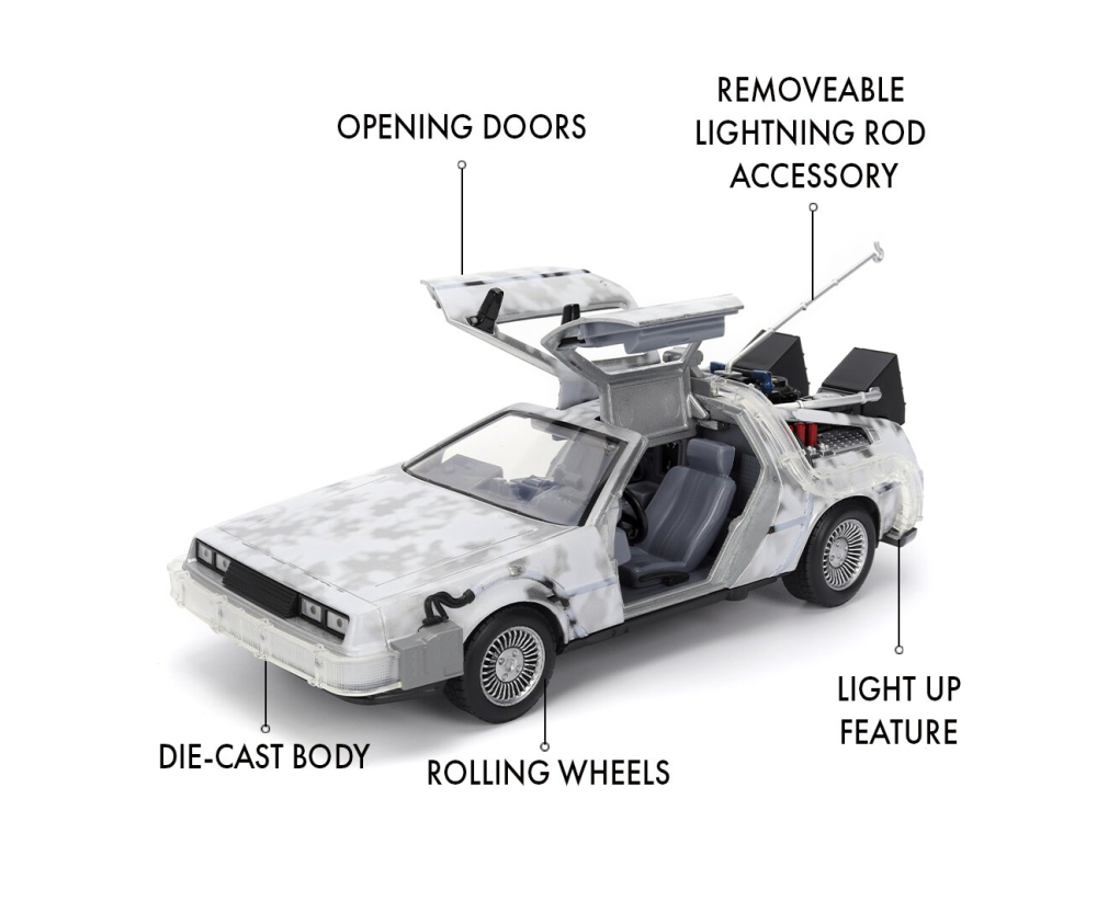 Jada Time Machine BacktotheFuture Frost 1:24 Jada Time Machine BacktotheFuture Frost 1:24