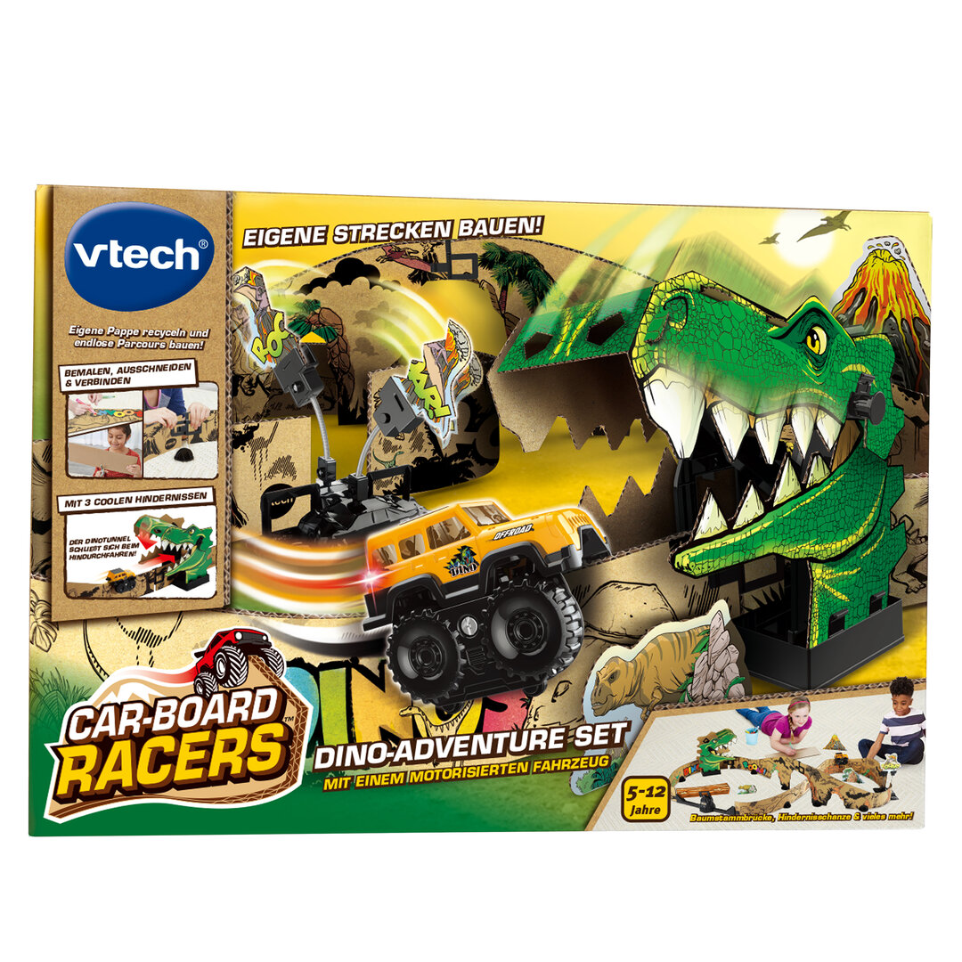 VTech Car-Board Racers Dino-Adventure Set 80-563304 VTech, Car-Board, Racers, Dino-Adventure, Set, 80-563304, Maschine, Rad, Person