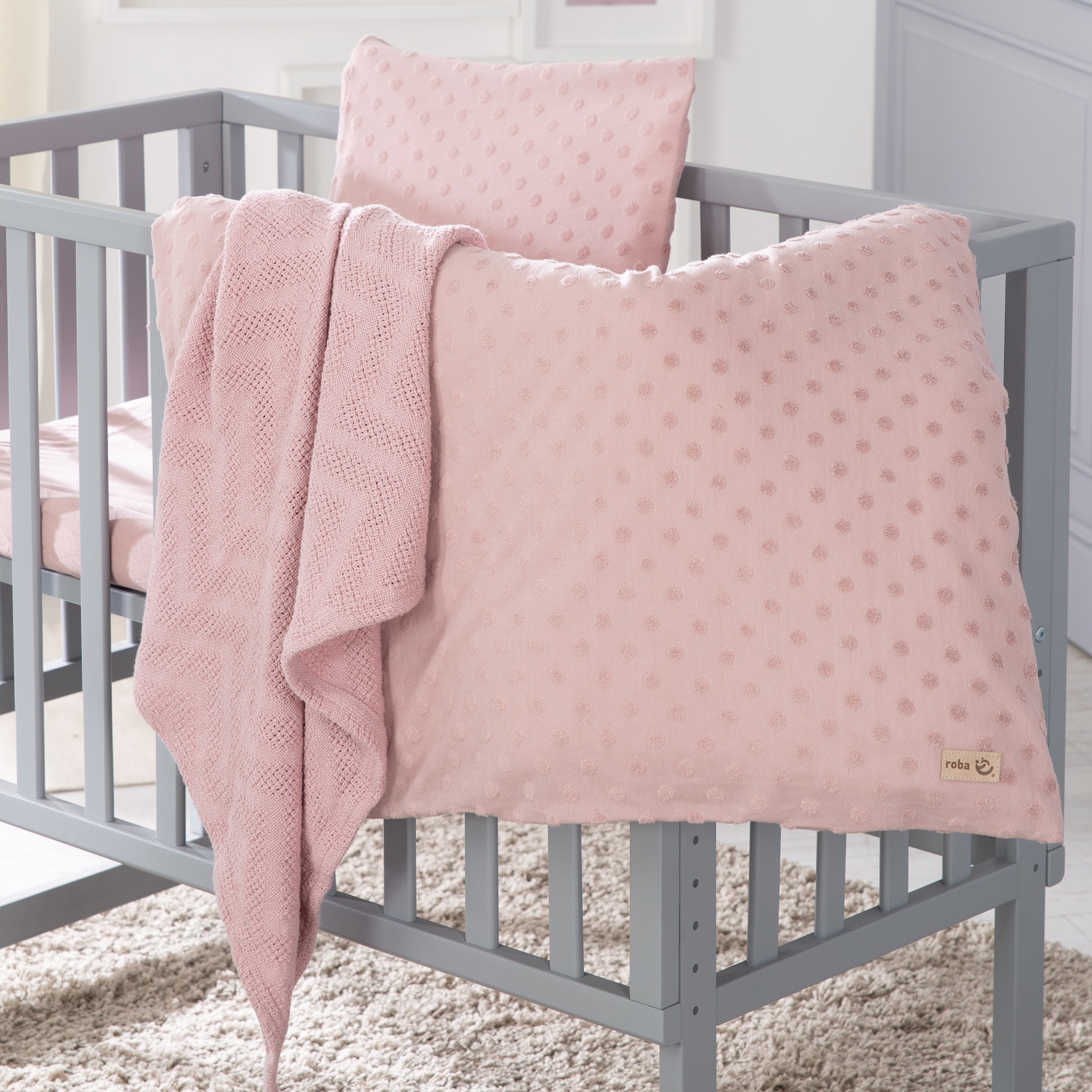 Roba 226S04T3 Geschenkset BIO-Jersey Schlafen kl rosa alt rosa – Heim Textilien - Bild 4 Roba 226S04T3 Geschenkset BIO-Jersey Schlafen kl rosa alt rosa – Heim Textilien - Produktbild 4