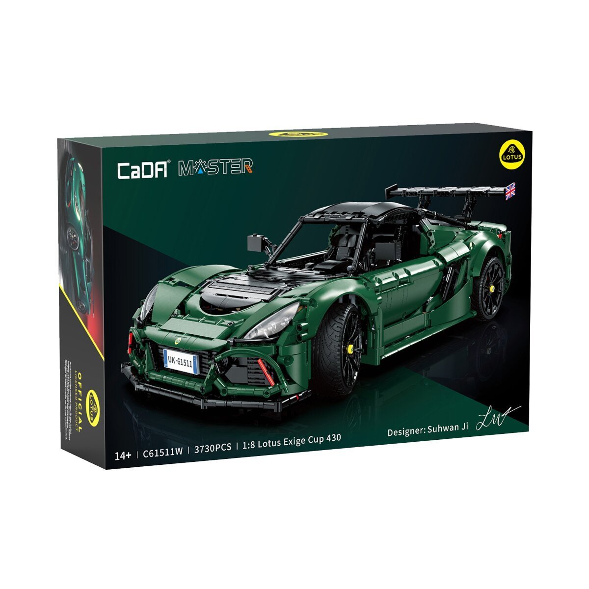 JAMARA CaDA Lotus Exige Cup 430 1:8 grün Bricks ab 14 Jahren JAMARA CaDA Lotus Exige Cup 430 1:8 grün Bricks ab 14 Jahren