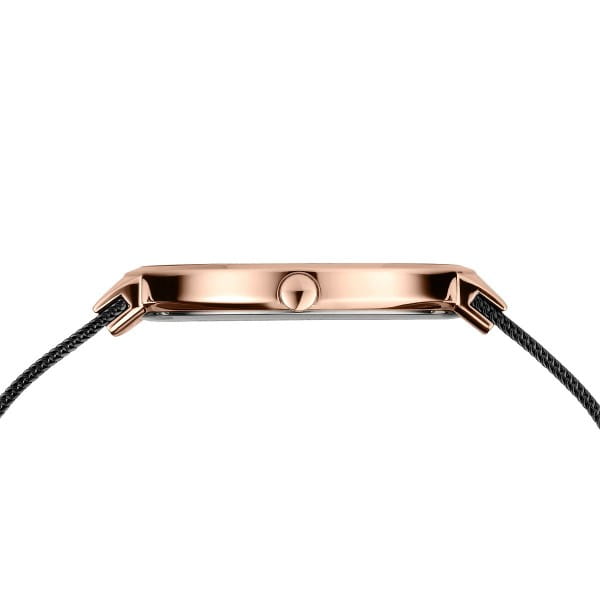 Bering 14539-166 Unisex Uhr, Milanaise, Schwarz/Rose