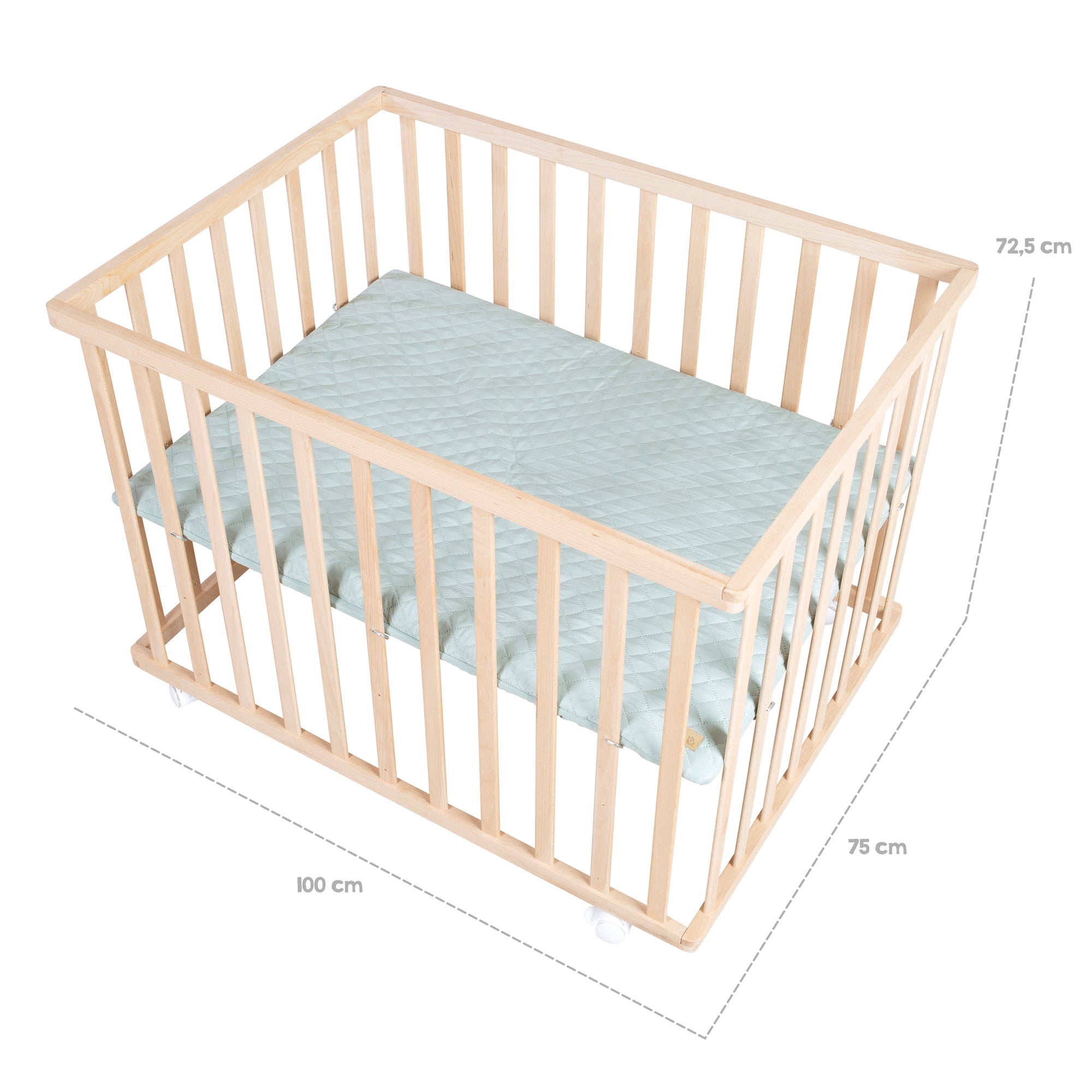 Roba 0241NAV241 Laufgitter 100x75 Frosty green Bio Buche natur - Produktbild 6