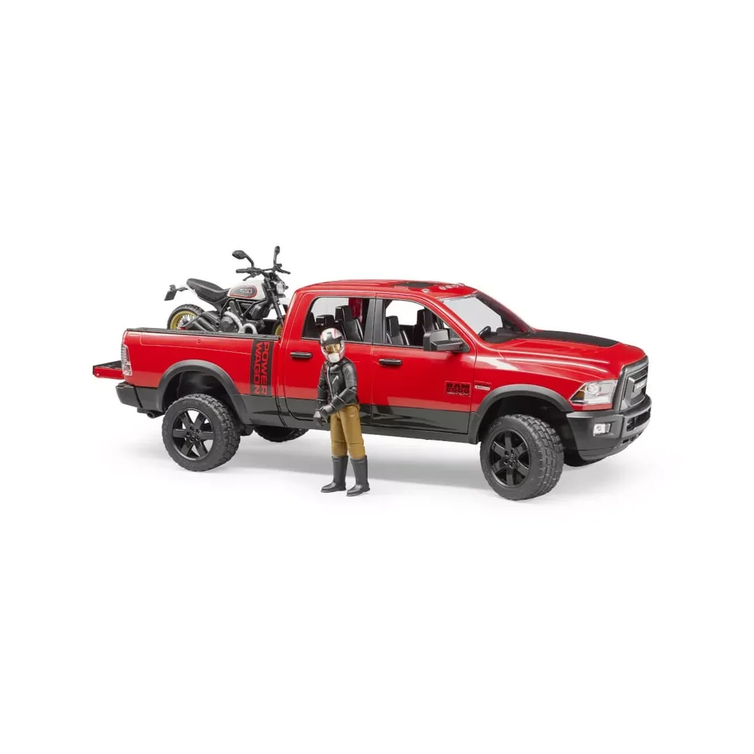 Bruder 02502 Ram 2500 Power Wagon Mit Scrambler Ducati Desert Sled U. Fahrer Bruder, 02502, Ram, 2500, Power, Wagon, Mit, Scrambler, Ducati, Desert, Sled, U., Fahrer