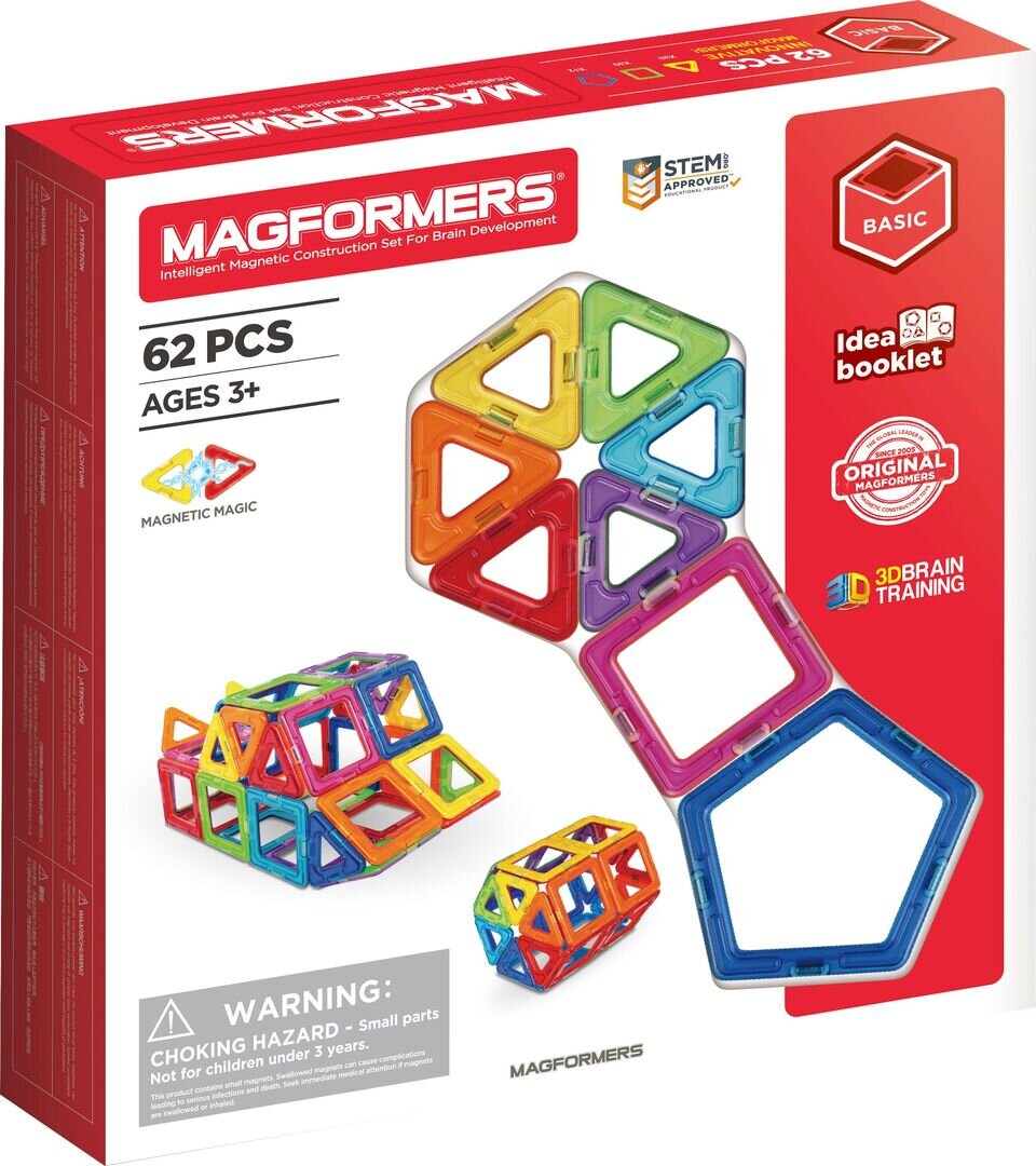 Magformers Standard Set 62-teilig Magnetspiel Spielzeug, Spielzeug