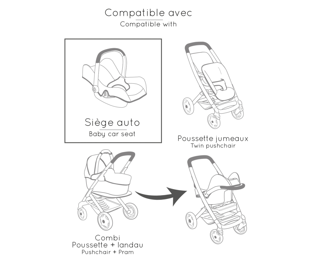 Smoby Smoby Maxi-Cosi Puppenautositz