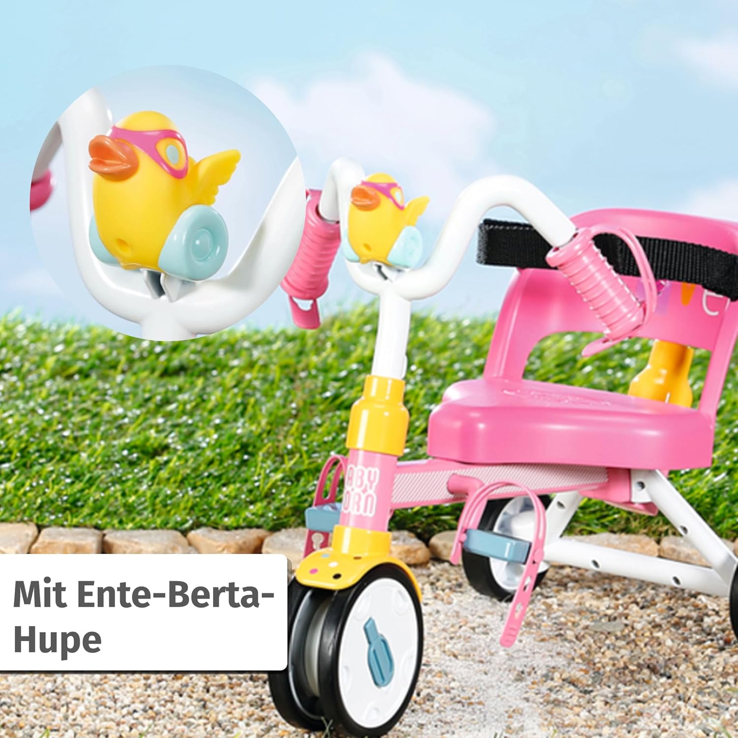 BABY born® Dreirad mit Lenkstange DE Transport, Dreirad, Fahrzeug
