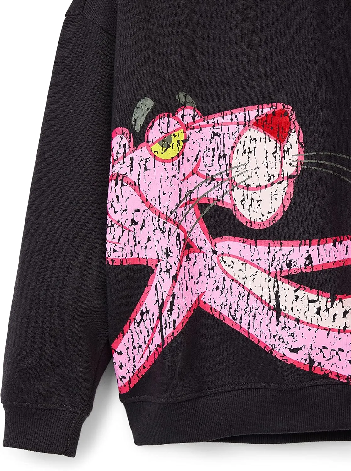 Desigual Mädchen Pullover - Schwarz mit Pink-Panther-Motiv 22WGSK172006 GR. M
