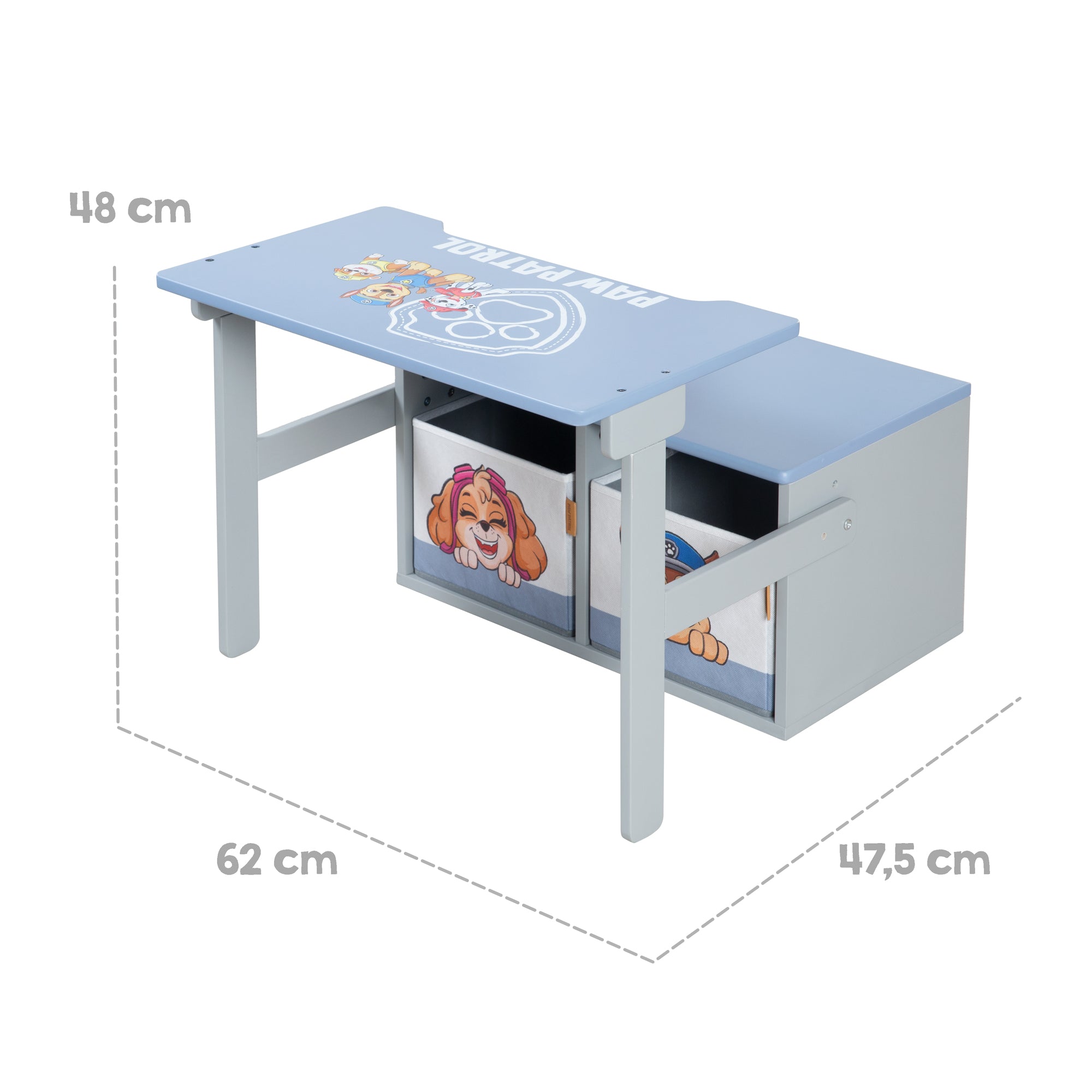 Roba 450770PW3 Klappbare Sitzbank mit Aufbewahrung blau – Spielmöbel - Produktbild 7