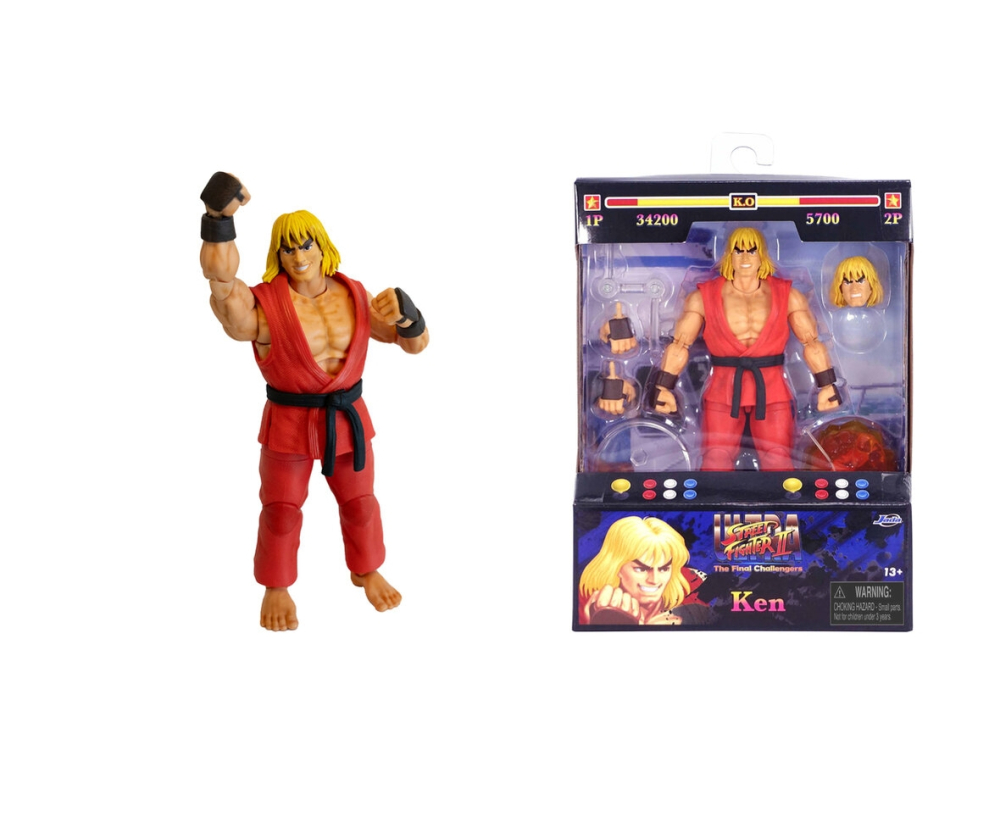 Jada Street Fighter II Ken 6" Figure Jada Street Fighter II Ken 6" Figure