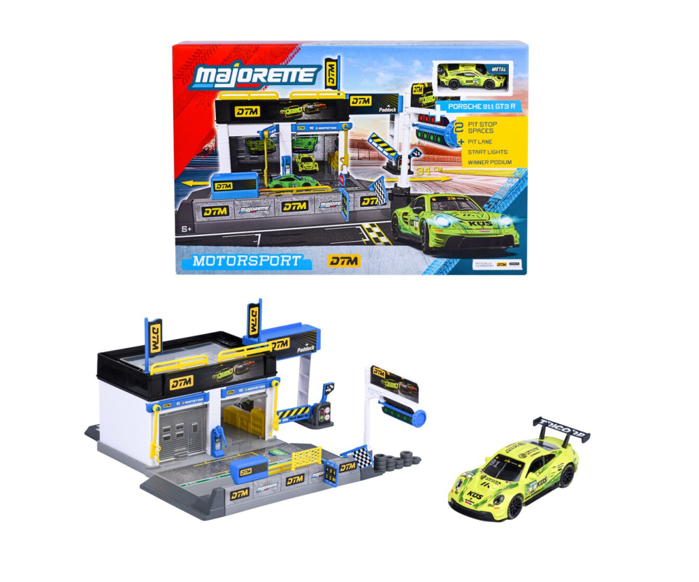 Majorette Motorsport DTM Pit Stop + 1 Vehicle