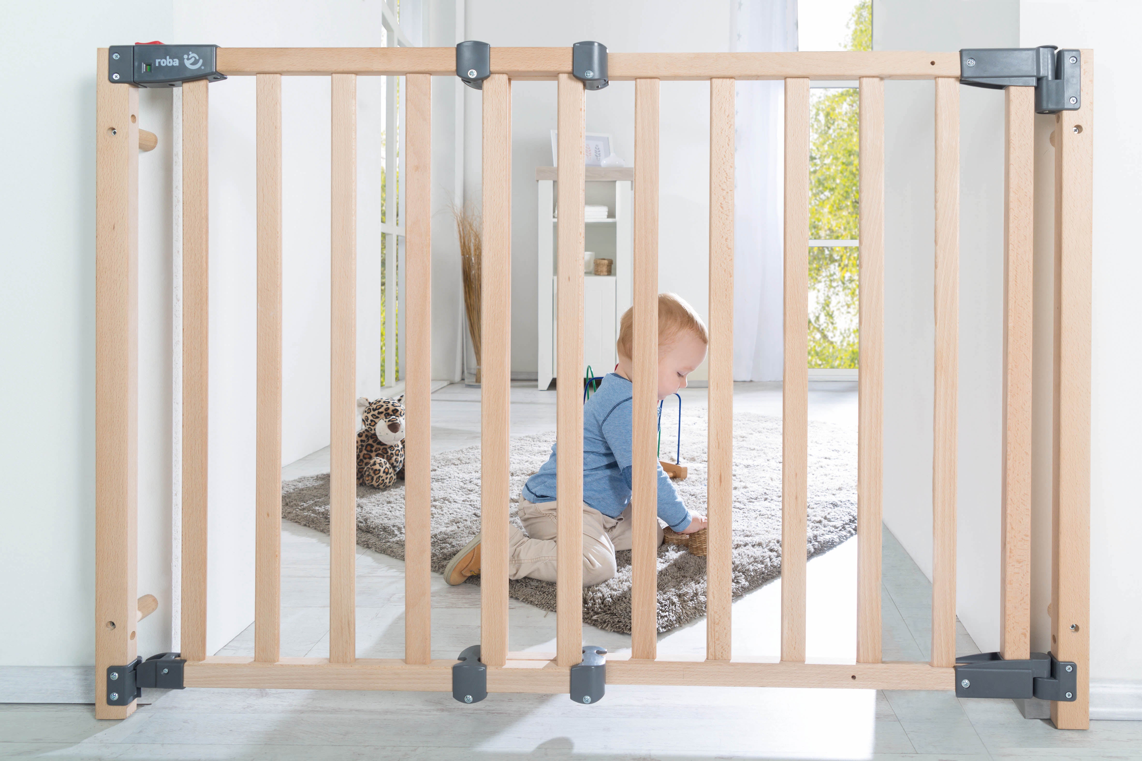 Roba 215022NL Türschutzgitter natur lackiert - Produktbild 4