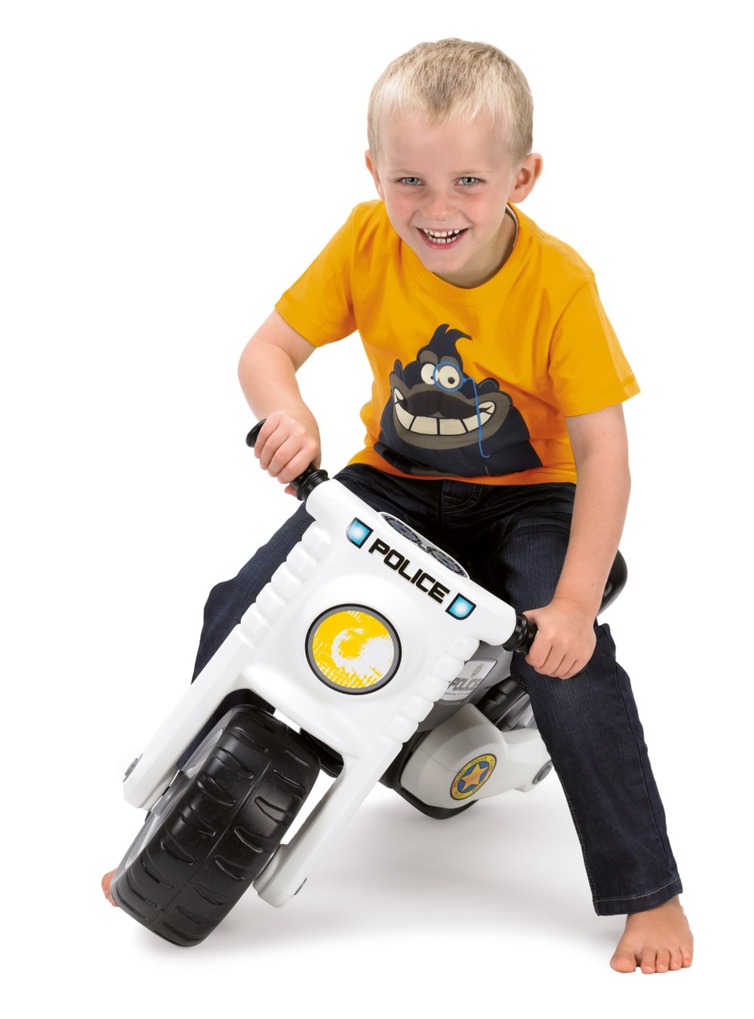 Dantoy 3370 Polizei Motorrad - Kinderfahrzeug mit 2 Rädern, L: 72 cm Dantoy 3370 Polizei Motorrad - Kinderfahrzeug mit 2 Rädern, L: 72 cm