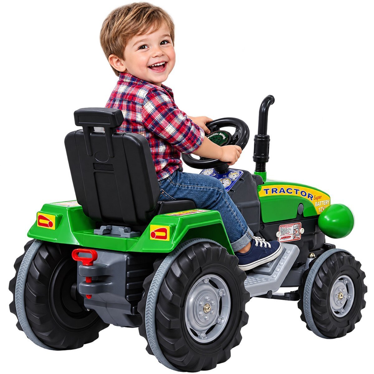 JAMARA Ride-on Traktor Power Drag grün 12V ab 3 Jahren JAMARA Ride-on Traktor Power Drag grün 12V ab 3 Jahren