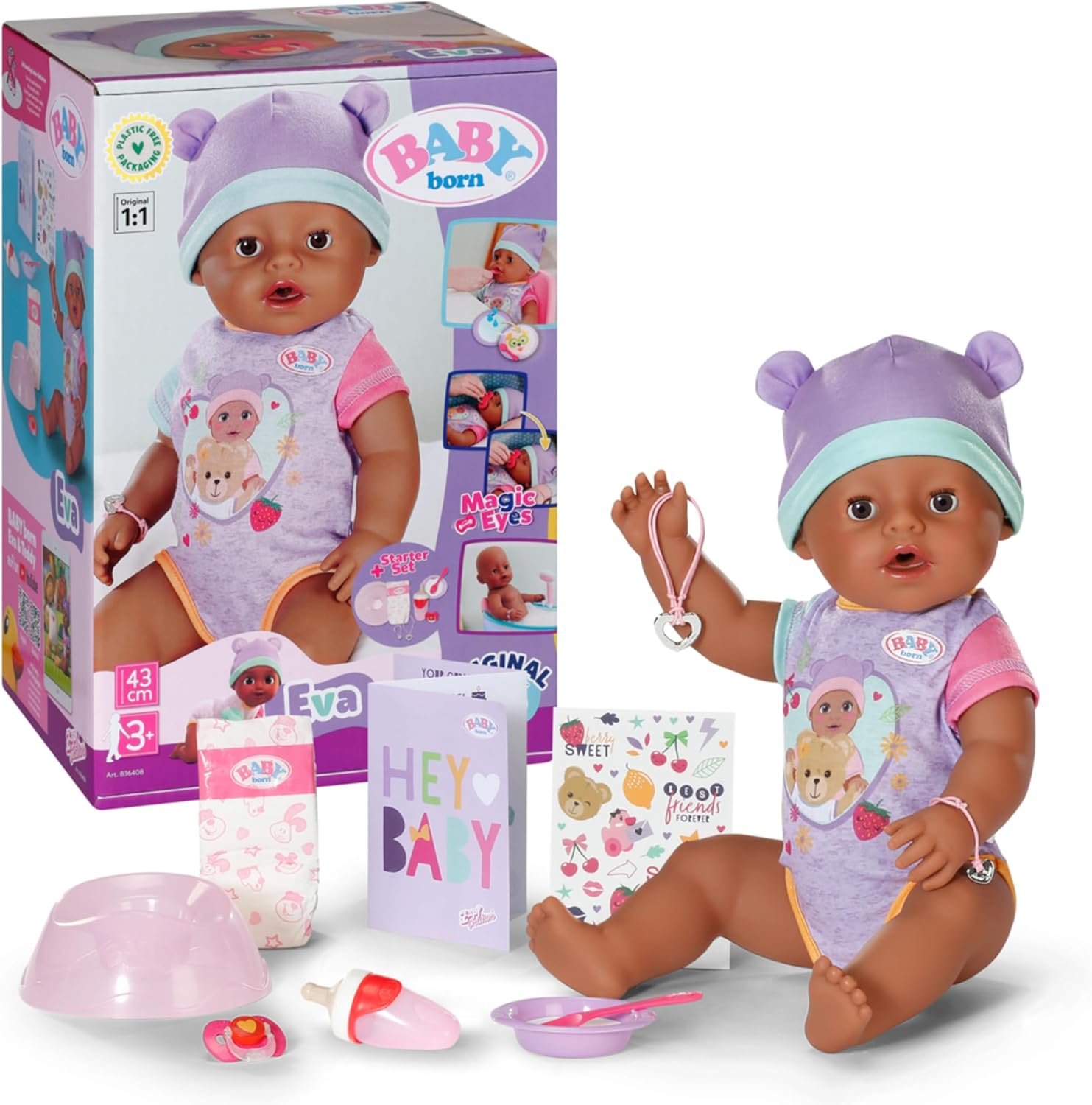 BABY born Eva DE BABY, born, Eva, DE, Puppe, Spielzeug, Baby, Person, Hut