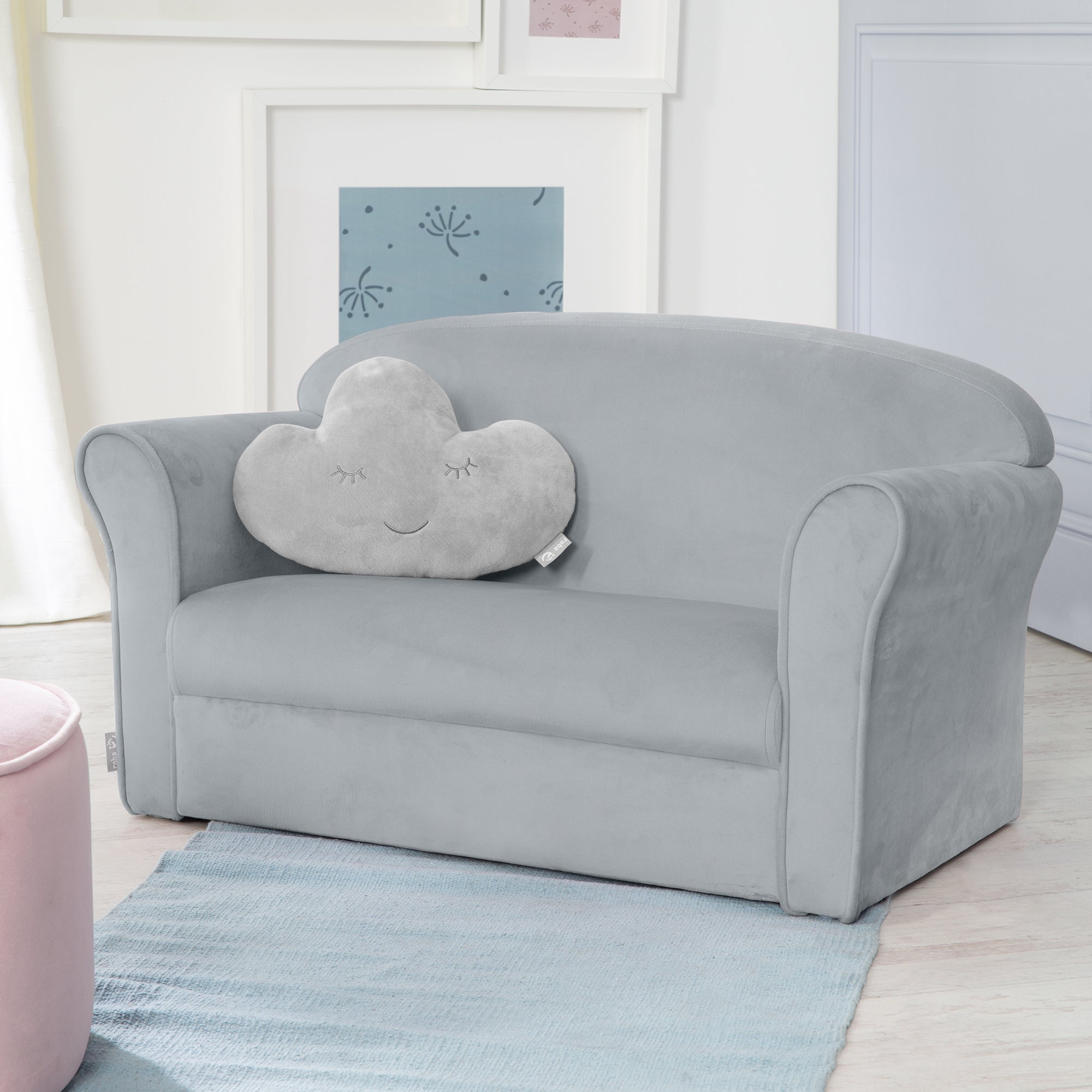 Roba 450111GA Kindersofa grau – Spielmöbel - Bild 6 Roba 450111GA Kindersofa grau – Spielmöbel - Produktbild 6