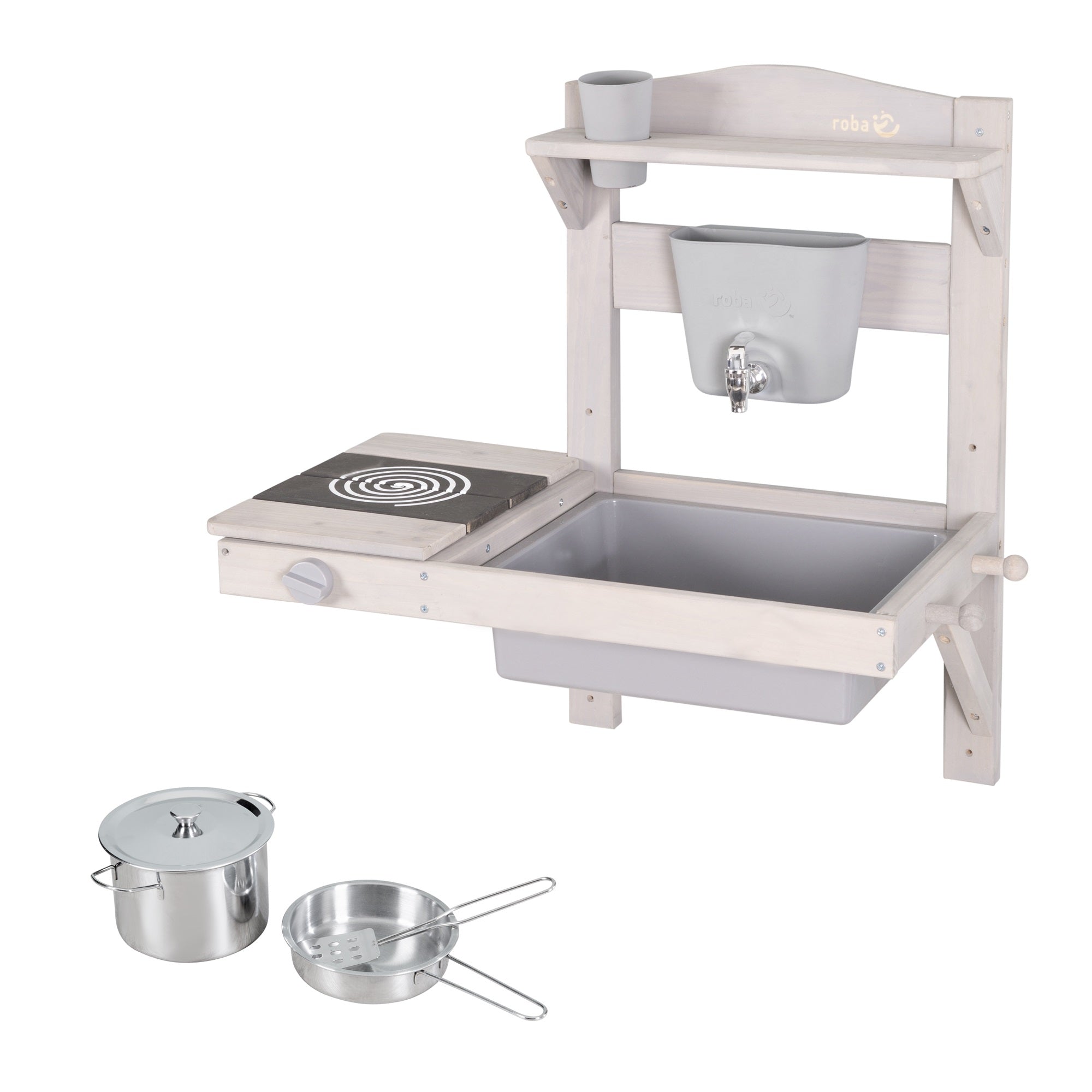 Roba 457001GAZU Spiel- Matschküche zum Hängen grau – Outdoor FSC - Produktbild 10