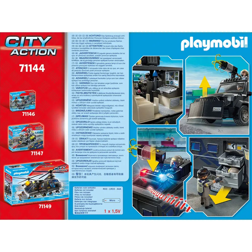 PLAYMOBIL 71144 Swat-Geländefahrzeug