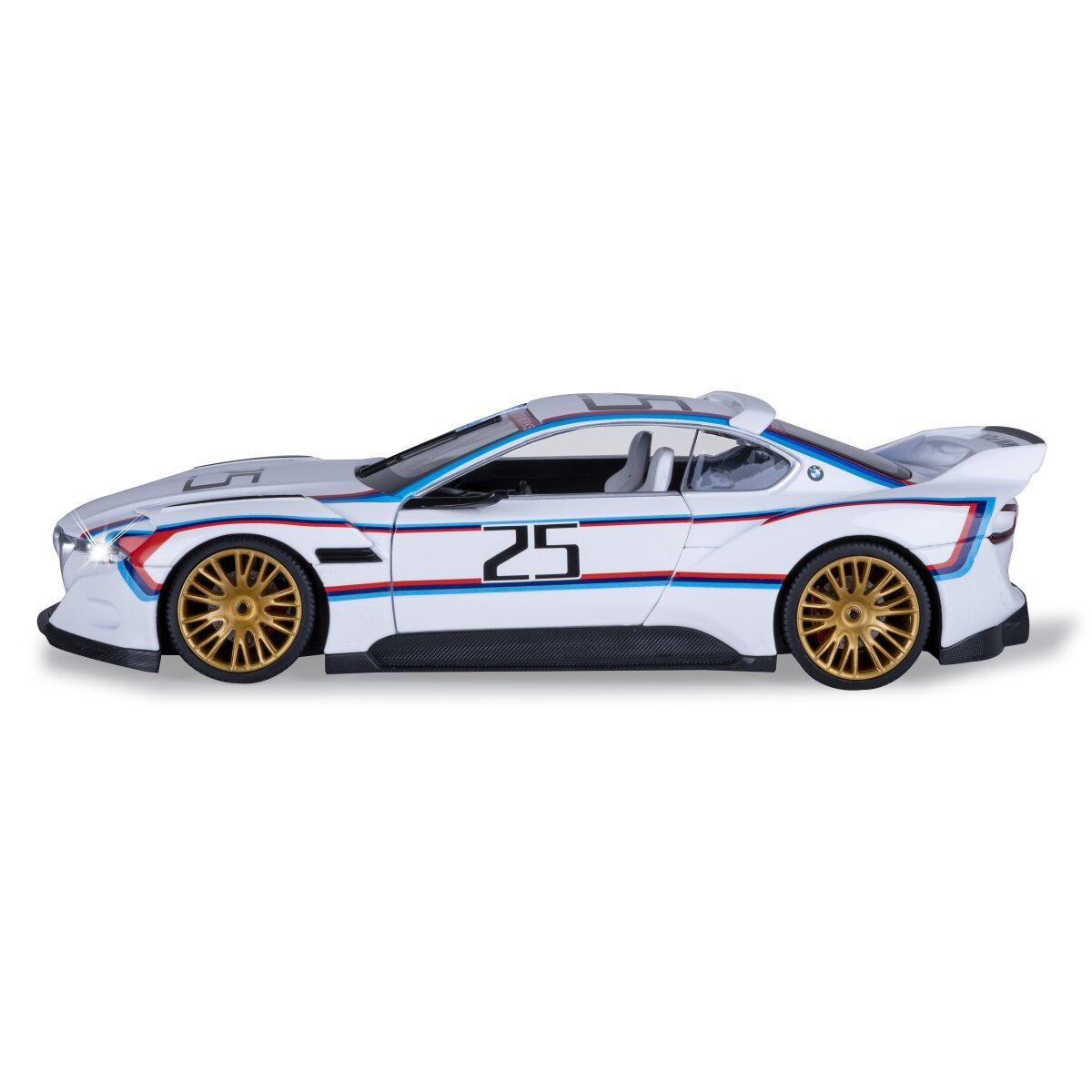 JAMARA BMW 3.0 CSL Hommage R Diecast 1:24 weiß inkl. Knopfzellen ab 3 Jahren
