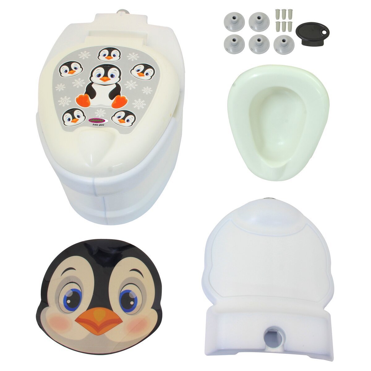 JAMARA Meine kleine Toilette Pinguin mit Spülsound und Toilettenpapierhalter ab 18 Monaten JAMARA Meine kleine Toilette Pinguin mit Spülsound und Toilettenpapierhalter ab 18 Monaten