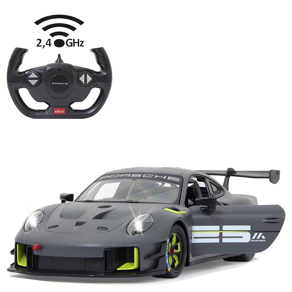JAMARA Porsche 911 GT2 RS Clubsport 25 1:14 grau 2,4GHz Tür manuell ab 6 Jahren JAMARA Porsche 911 GT2 RS Clubsport 25 1:14 grau 2,4GHz Tür manuell ab 6 Jahren