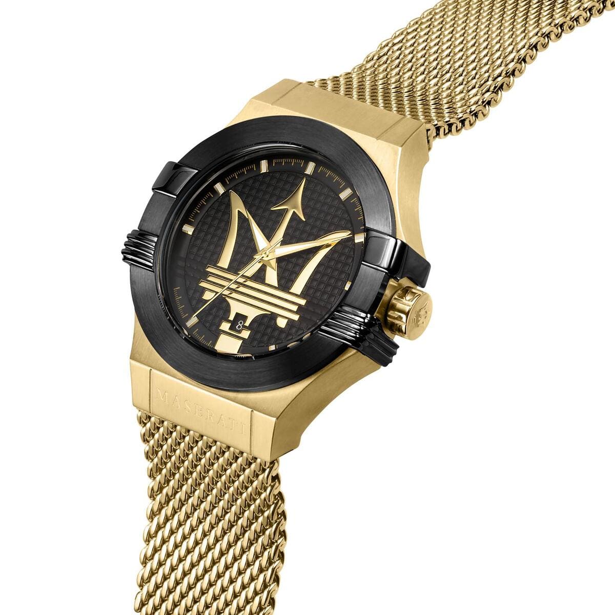 Maserati Potenza Herrenuhr Quarz 42mm Gold