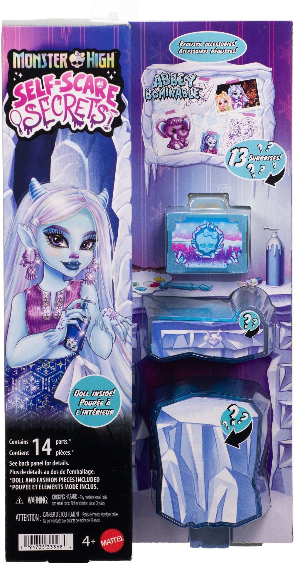 Monster High Self-Scare Secrets Abbey - Mattel - MATTEL JHK44 Produktfoto - Mattel - Monster High Self-Scare Secrets Abbey - Modell MATTEL JHK44