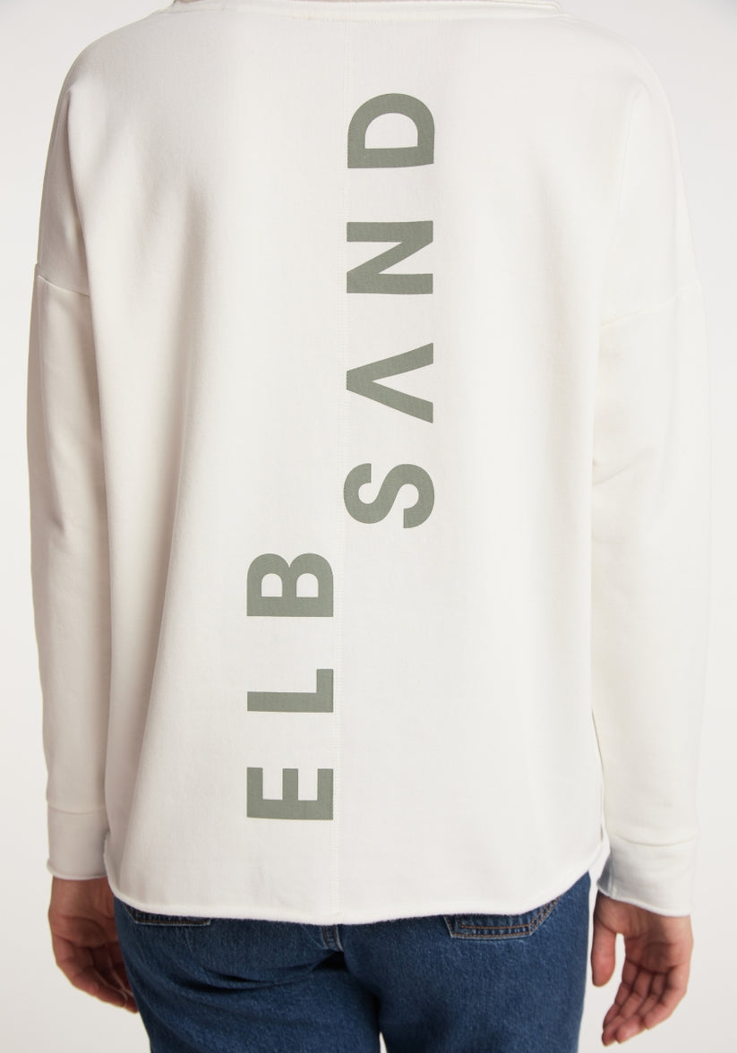 Elbsand Riane Sweatshirt in weiss, Produktfoto 4.
