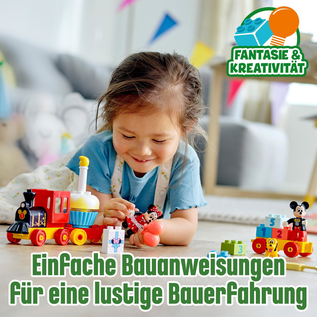 LEGO® DUPLO® Disney Mickys und Minnies Geburtstagszug 10941 Kind, Weiblich, Mädchen, Person