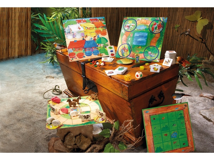 HABA Mein erster Spieleschatz - Große Spielesammlung mit 10 Spielen für Kinder ab 3 Jahren