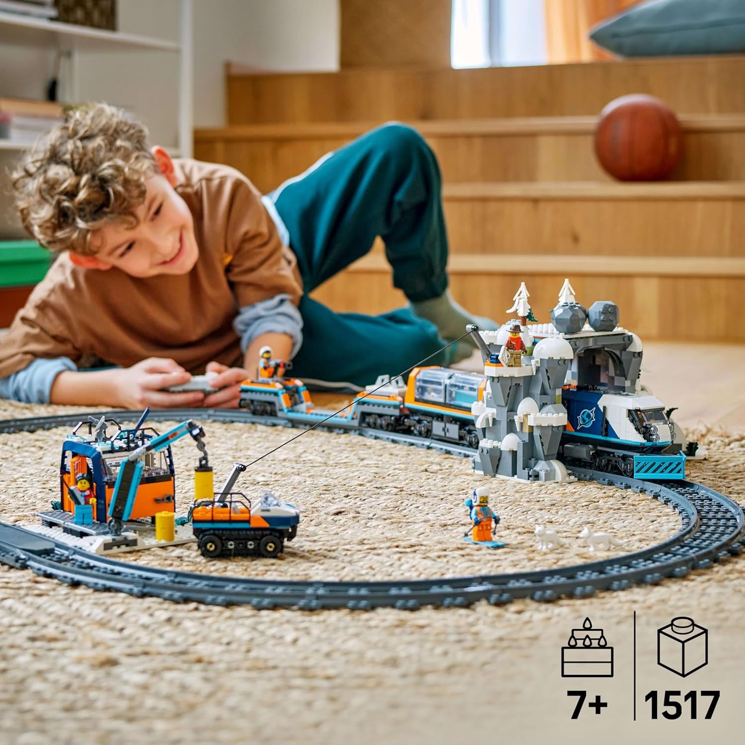 LEGO® City 60470 Arktis Polarexpress Spielzeug, Basketball, Basketball (Ball), Sport, Person