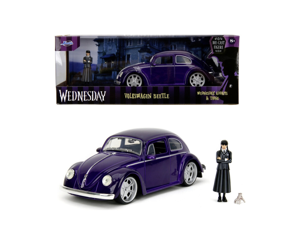Jada Wednesday Volkswagen Beetle 1:24 Jada Wednesday Volkswagen Beetle 1:24