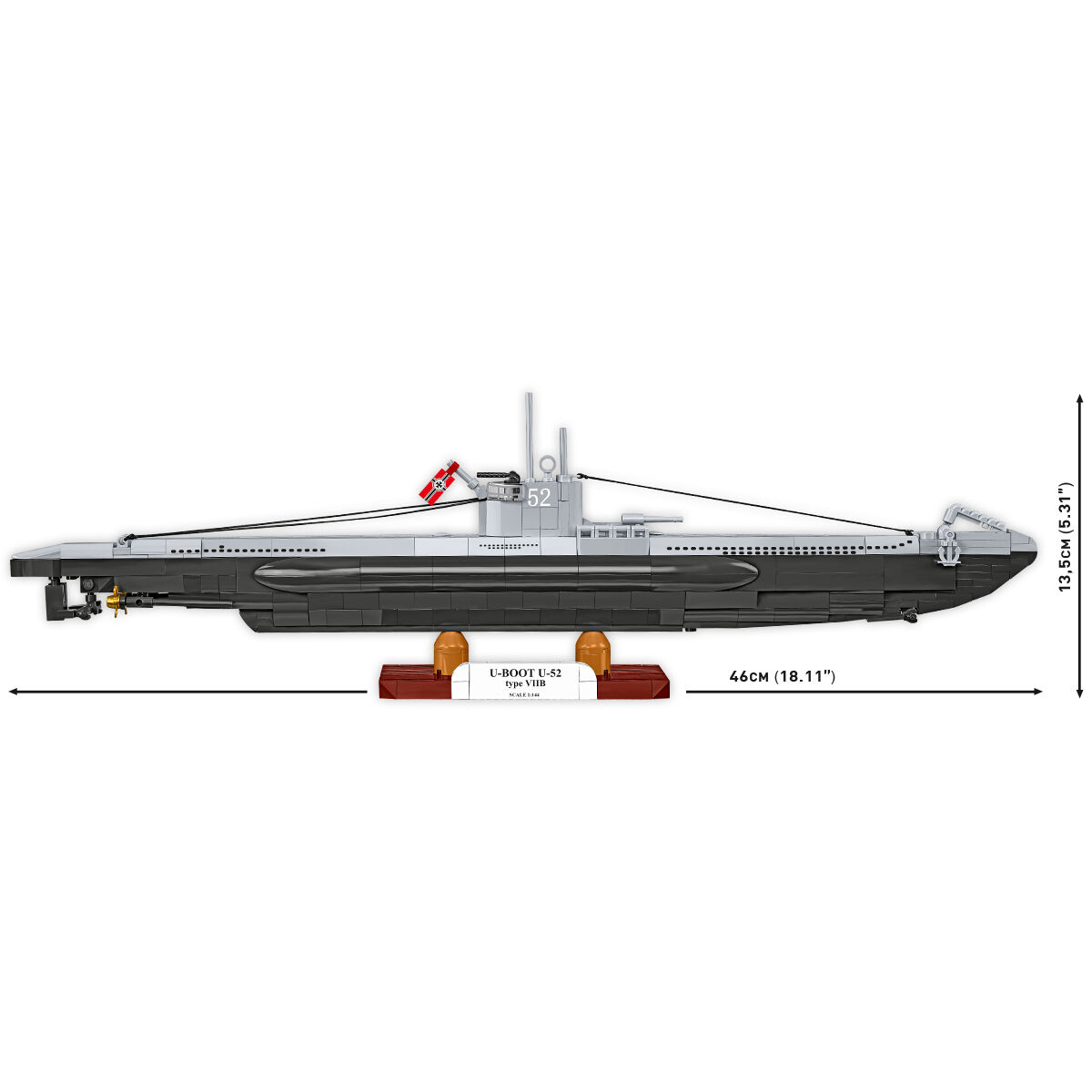 COBI 4852 - U-BOOT U-52 (TYP VIIB) - Bild 8 COBI 4852 - U-BOOT U-52 (TYP VIIB) - Bild 8