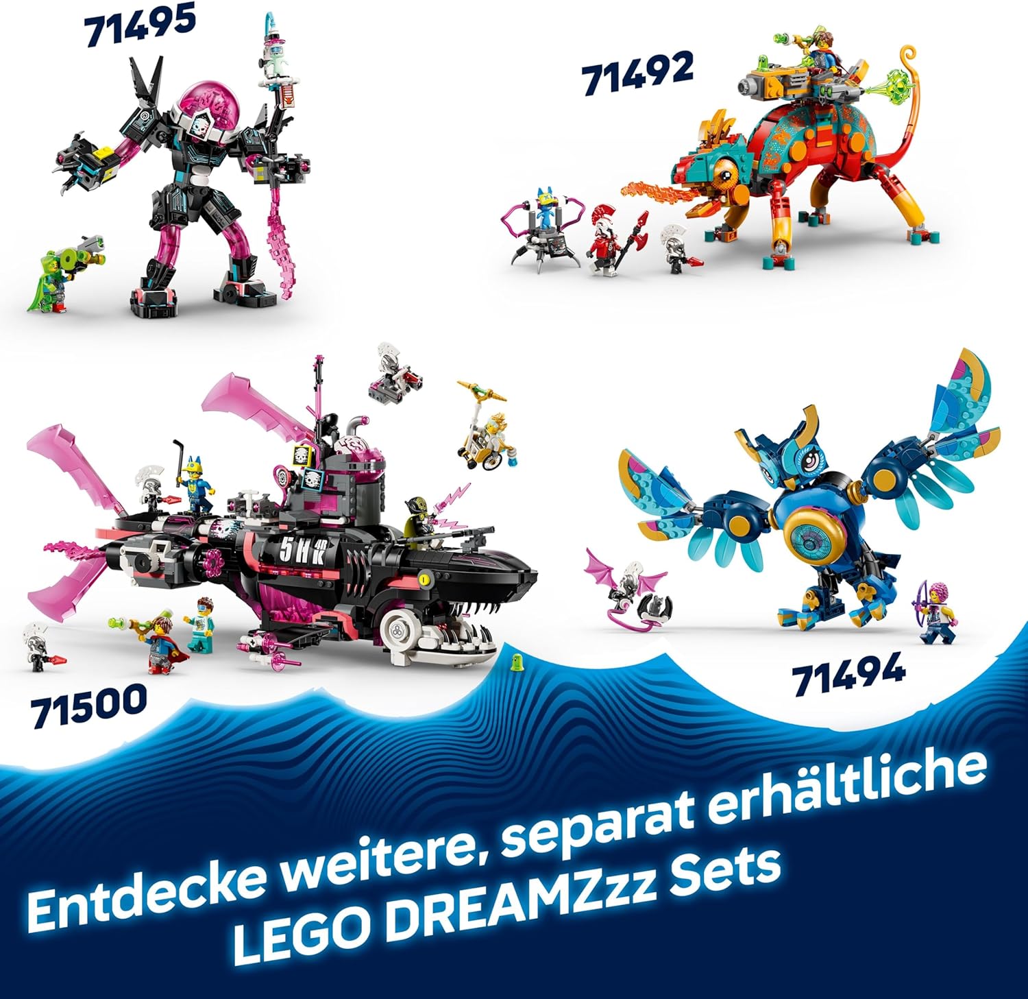 LEGO® DREAMZzz 71499 Mateos Sprühdosen-Truck Werbung, Plakat, Spielzeug, Person