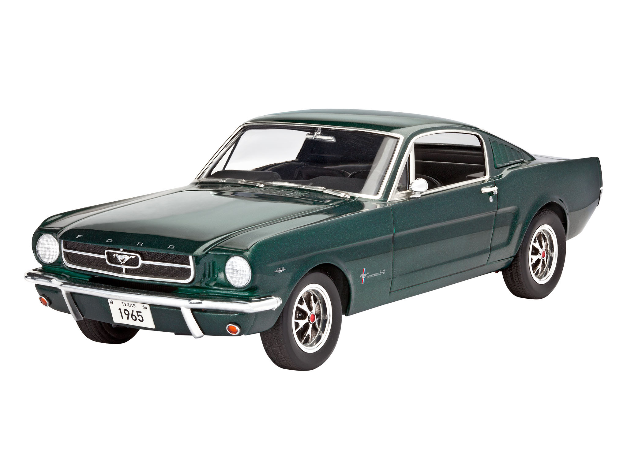 Revell 07065 1965 Ford Mustang 2+2 Fastback Modellbausatz Auto, Coupé, Sportwagen, Limousine, Rad