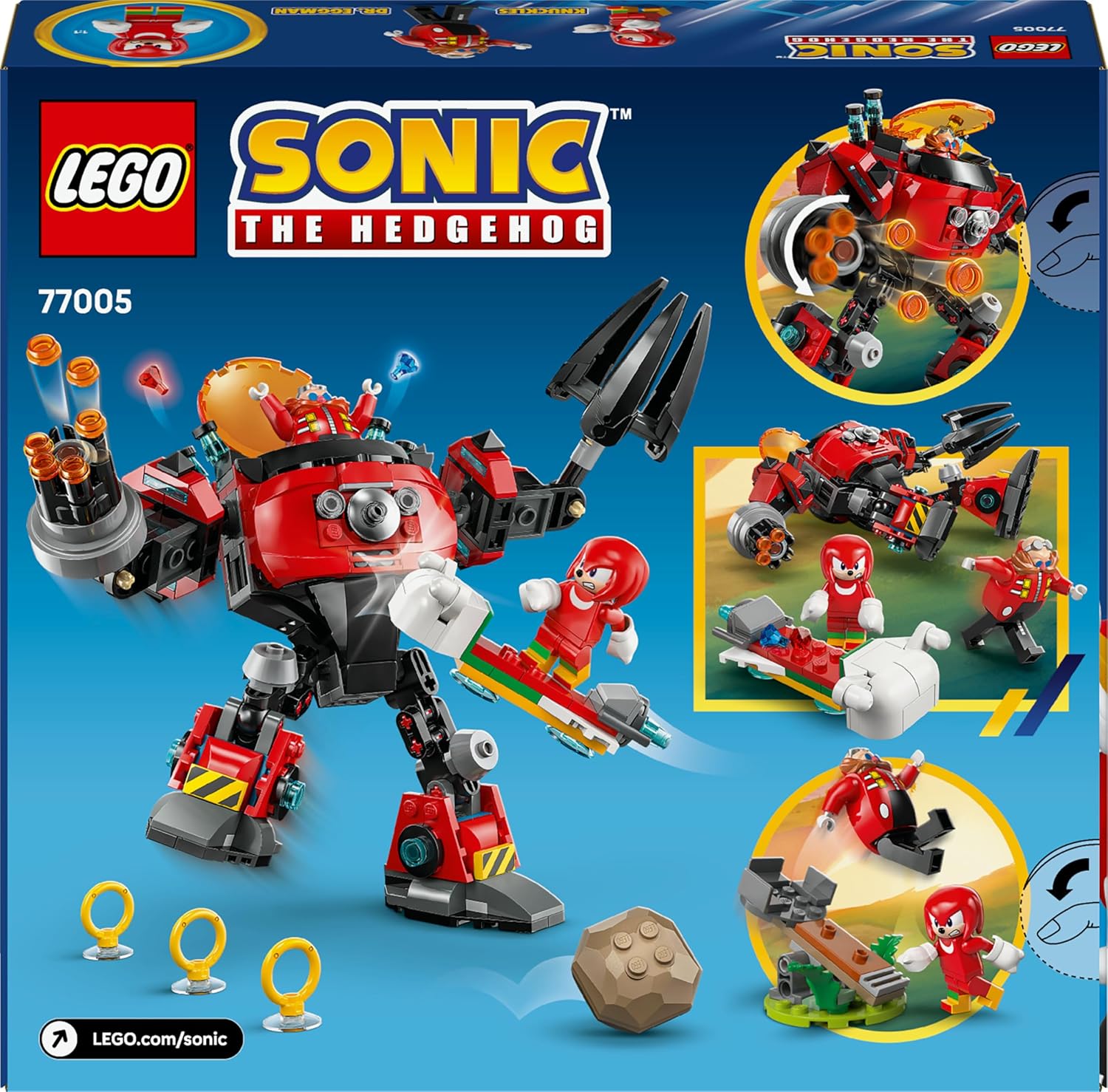 LEGO® Sonic the Hedgehog 77005 Knuckles vs. Dr. Eggmans Egg Crusher Mech