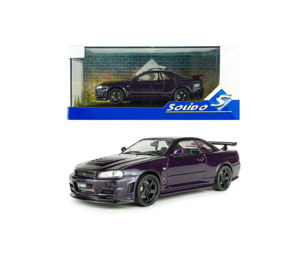 Solido 1:43 Nissan Skyline GT-R (R34) purble