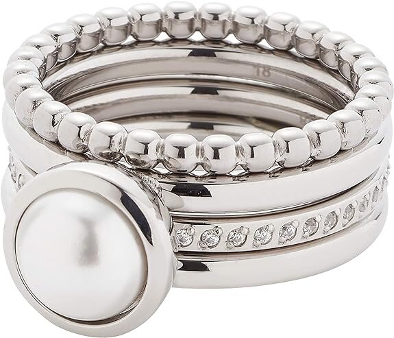 LeonardoSet/3 Ring, Gr. 17 Perla