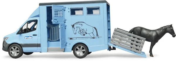 Bruder 02674 MB Sprinter Tiertransporter mit 1 Pferd